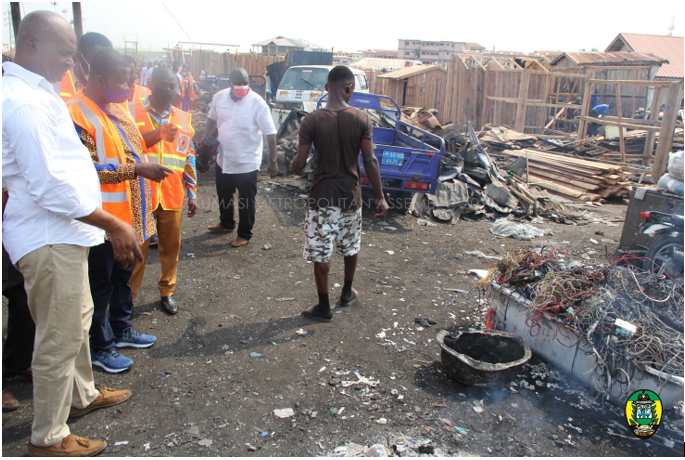 DIRECTOR-GENERAL OF NADMO VISITS FIRE OUTBREAK SITES